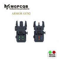 MGPCQB  toy model with Green and Red Full Dots Polymer Fiber Optics Iron Sights Front and Rear Sights