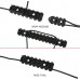  Single Polymer Picatinny Accessory Rail & Pressure Switch Cable Guides Set for MMLOKS System 3-5-7-9-11-13 Slot - 6 Pieces Black