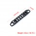 【MGPCQB Model Mall】West Lake M-LOK/Keymod Picatinny Rail Sections, 3-Slot 7-Slot 11-Slot, Solid Aluminum Single M-LOK Keymod Compatible Multi-Functional Rails (Black)