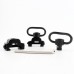 【MGPCQB Model Mall】Quick Release Detach Push Button Sling Swivel QD Sling+ Mount Base for 20-21mm Picatinny Rai