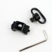 【MGPCQB Model Mall】Quick Release Detach Push Button Sling Swivel QD Sling+ Mount Base for 20-21mm Picatinny Rai