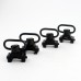 【MGPCQB Model Mall】Quick Release Detach Push Button Sling Swivel QD Sling+ Mount Base for 20-21mm Picatinny Rai