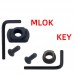 【MGPCQB Model Mall】M-lok&keymod edition of 4 sets of polymer nylon guides